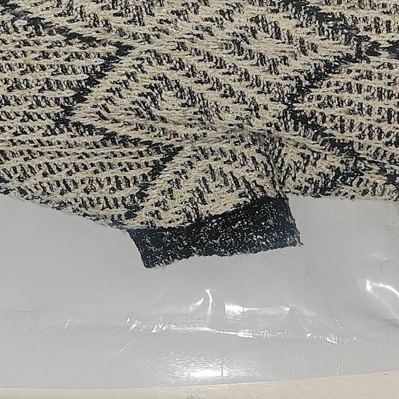 CAROL ANDERSON Duster Cardigan Open Front Knit Aztec Bohemian Sweater Coat Cream - Picture 2 of 6